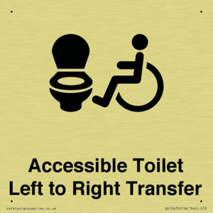 Accessible Toilet with Left to Right Transfer